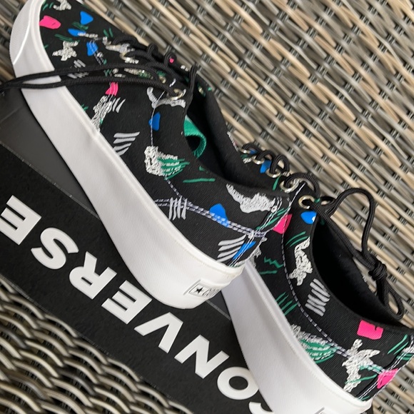 Converse Skid Grip CVO OX Archive Print - Black/Court Green/White MEN`S - Picture 15 of 16